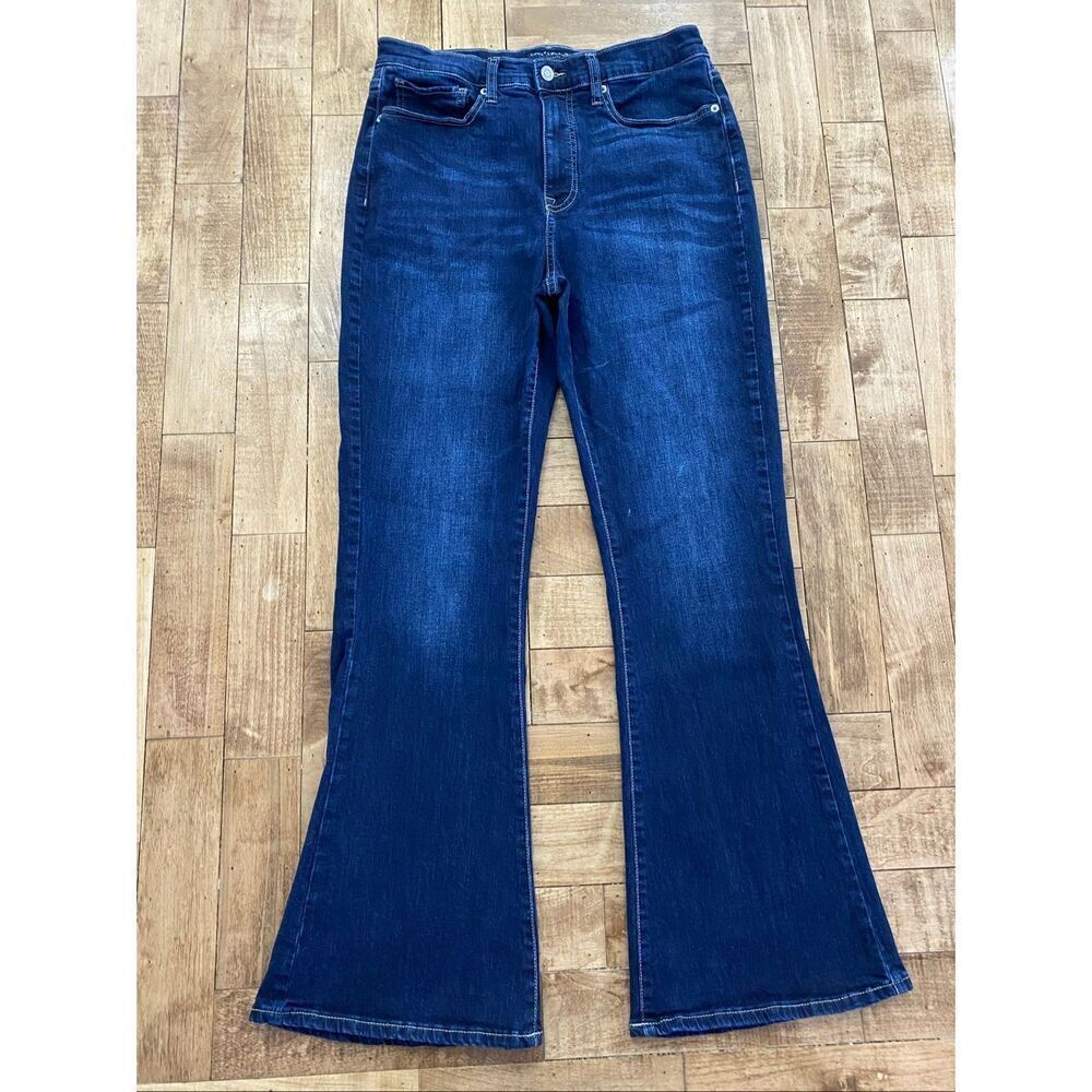 Lucky Brand Stevie High Rise Flare Jeans Womens Size 12/31 Dark Wash
